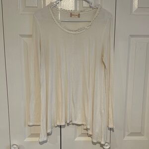 Alter’d State White Long Sleeve Blouse Size M